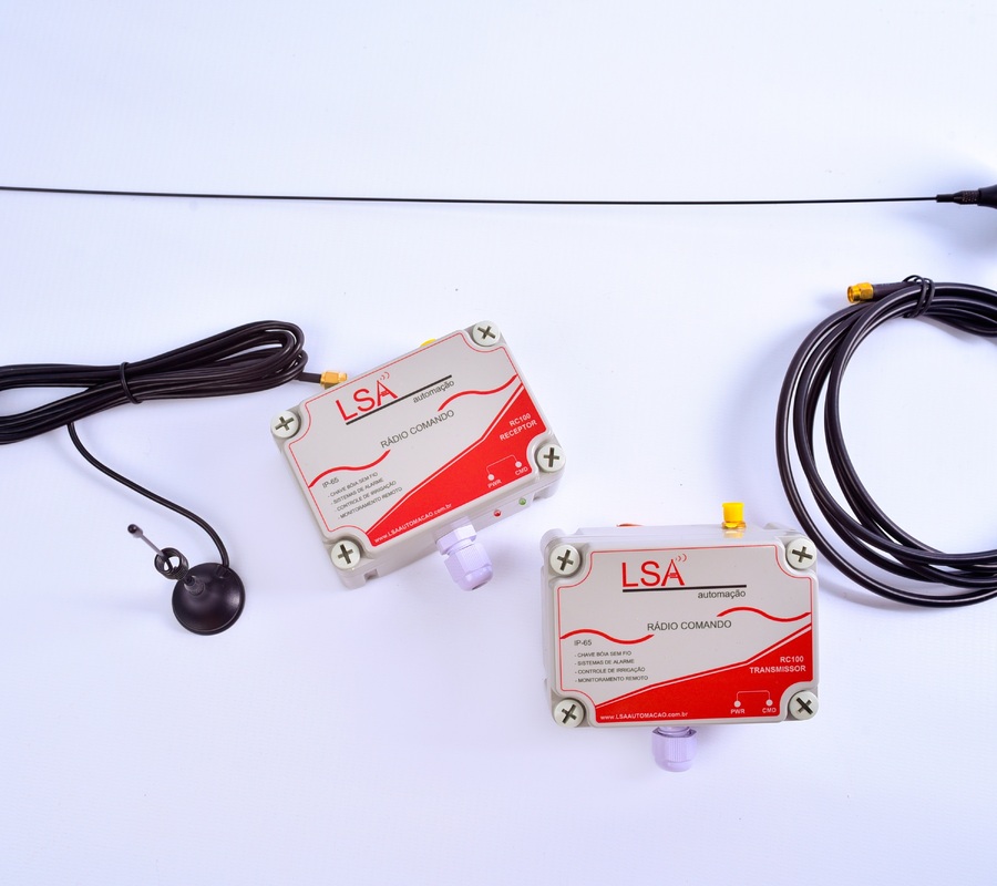 Rádio Comando RC100 1W Receptor, alimentação 12Vcc